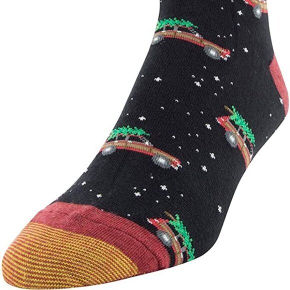 NEW Men's 6 -12.5 Gold Toe Wagoneer Christmas Tree Dress Socks - Picture 1 of 4